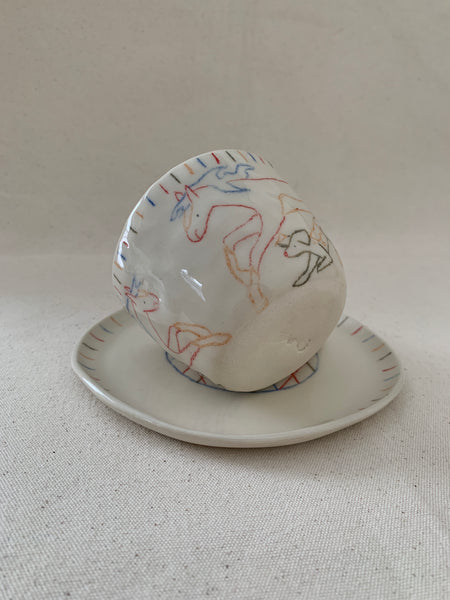 Tasse à thé "Rejoins-moi près de la souche"