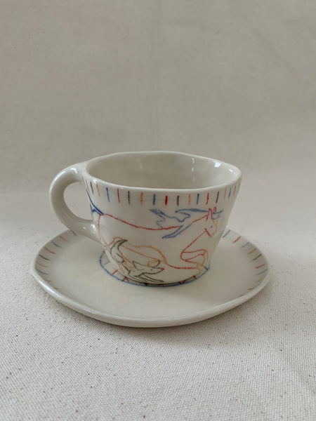 Tasse à thé "Rejoins-moi près de la souche"