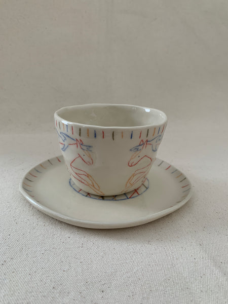 Tasse à thé "Rejoins-moi près de la souche"