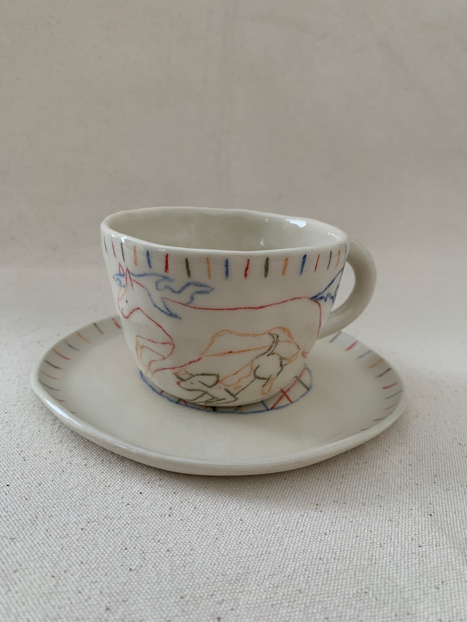 Tasse à thé "Rejoins-moi près de la souche"