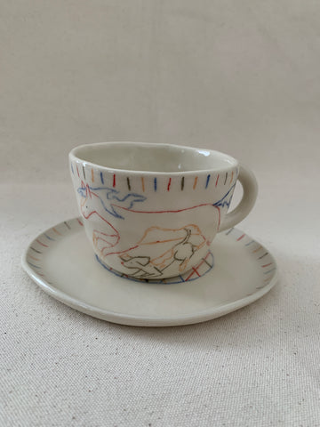 Tasse à thé "Rejoins-moi près de la souche"
