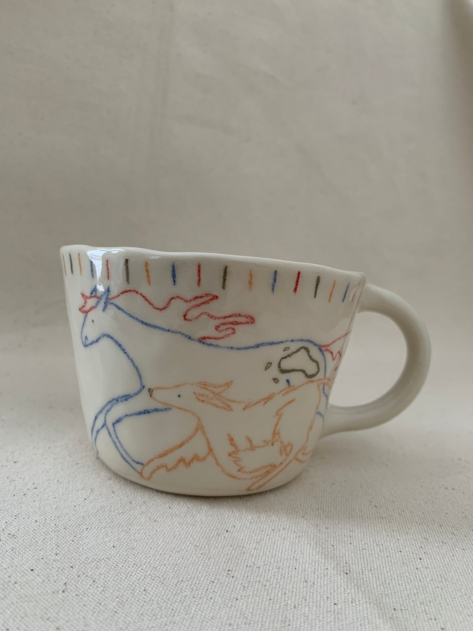 Large tasse "Rejoins-moi près du puit aux libellules"