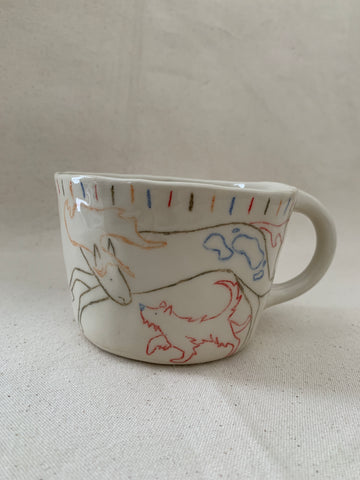 Large tasse "Rejoins-moi près de l'étang"